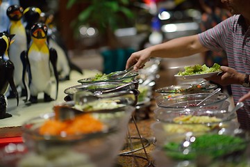 Image showing buffet food