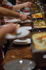 Image showing buffet food