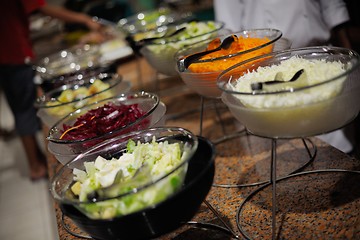 Image showing buffet food