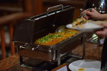 Image showing buffet food