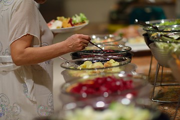 Image showing buffet food