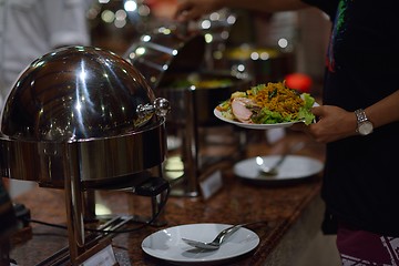 Image showing buffet food