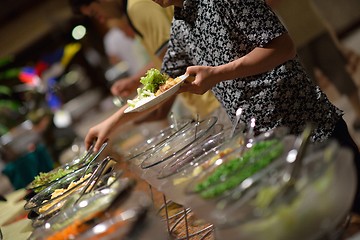 Image showing buffet food