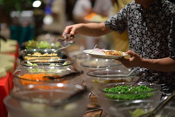 Image showing buffet food