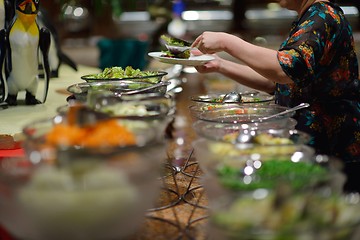 Image showing buffet food