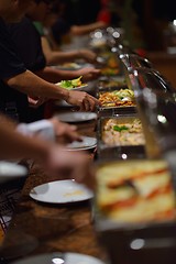 Image showing buffet food