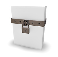 Image showing box and padlock