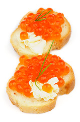 Image showing Red Caviar Snacks
