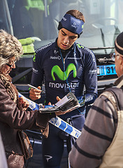 Image showing The Cyclist Herada Signing Autograph to Fans