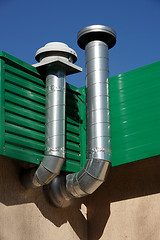 Image showing Pipes of ventilation