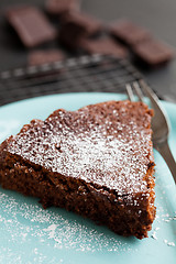 Image showing Chocolate cake slice