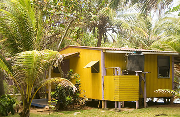 Image showing rustic guest  cabana Little Corn Island Nicaragua Central Americ