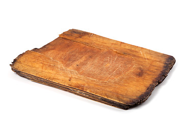 Image showing Old wooden kitchen board