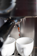 Image showing espresso coffe making with professional machine