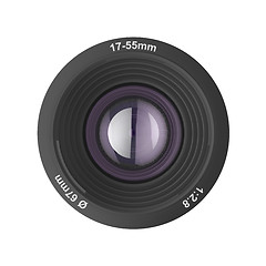 Image showing Front view of photographic lens