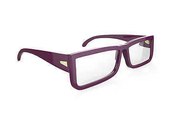 Image showing Purple eyeglasses