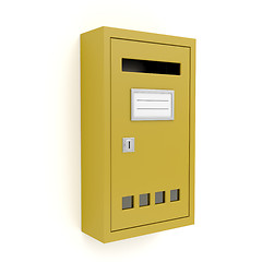 Image showing Yellow mailbox