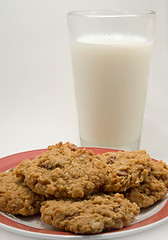 Image showing Cookies and Milk