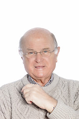 Image showing Portrait of a mature man with glasses