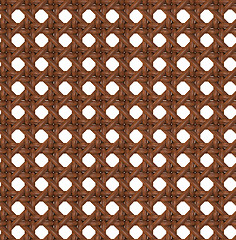 Image showing Seamless Texture of Wooden Brown Rattan.