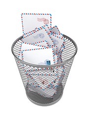 Image showing Envelopes in the Trash.