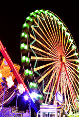 Image showing Fairground at Night