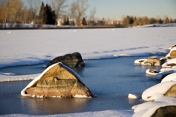 Image showing Frozen lake