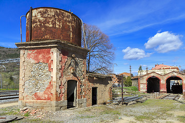 Image showing old abandoned train station