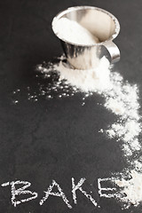 Image showing Cup of flour