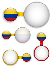 Image showing Vector - Colombia Country Set of Banners