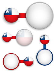Image showing Vector - Chile Country Set of Banners