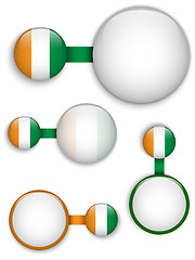 Image showing Vector - Ireland Country Set of Banners