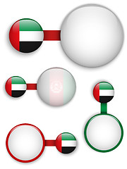 Image showing Vector - United Arab Emirates Country Set of Banners