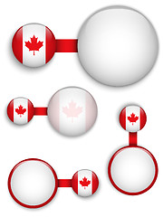 Image showing Vector - Canada Country Set of Banners