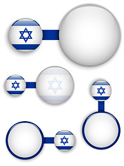 Image showing Vector - Israel Country Set of Banners