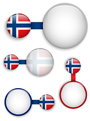 Image showing Vector - Norway Country Set of Banners