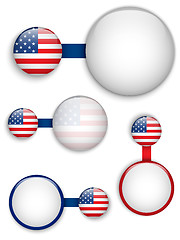 Image showing Vector - USA Country Set of Banners