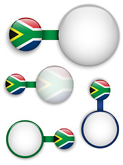 Image showing Vector - South Africa Country Set of Banners