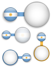 Image showing Vector - Argentina Country Set of Banners