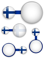 Image showing Vector - Finland Country Set of Banners