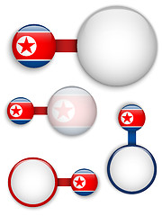 Image showing Vector - North Korea Country Set of Banners