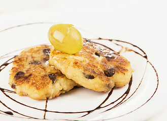 Image showing Delightful cheese pancakes