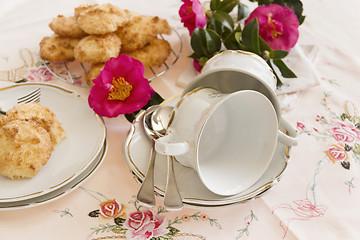 Image showing Camellias Biscuits And Teacups