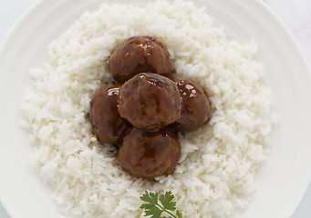 Image showing Meat Balls In Hoisin Sauce