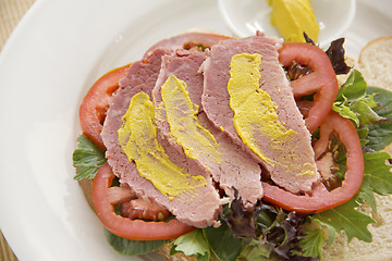 Image showing Corn Beef Sandwich