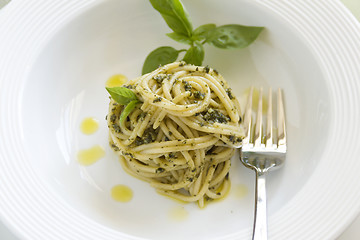 Image showing Spaghetti With Pesto 