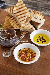 Image showing Bruschetta And Condiments