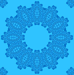 Image showing Abstract pattern on blue