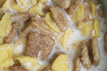 Image showing Crunchy breakfast cereals.