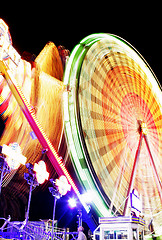 Image showing Fairground at Night